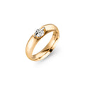 Schaffrath LIBERTÉ Diamantring - 118_L1061_30_GW (GW) aus Gelbgold, Platin mit Diamant