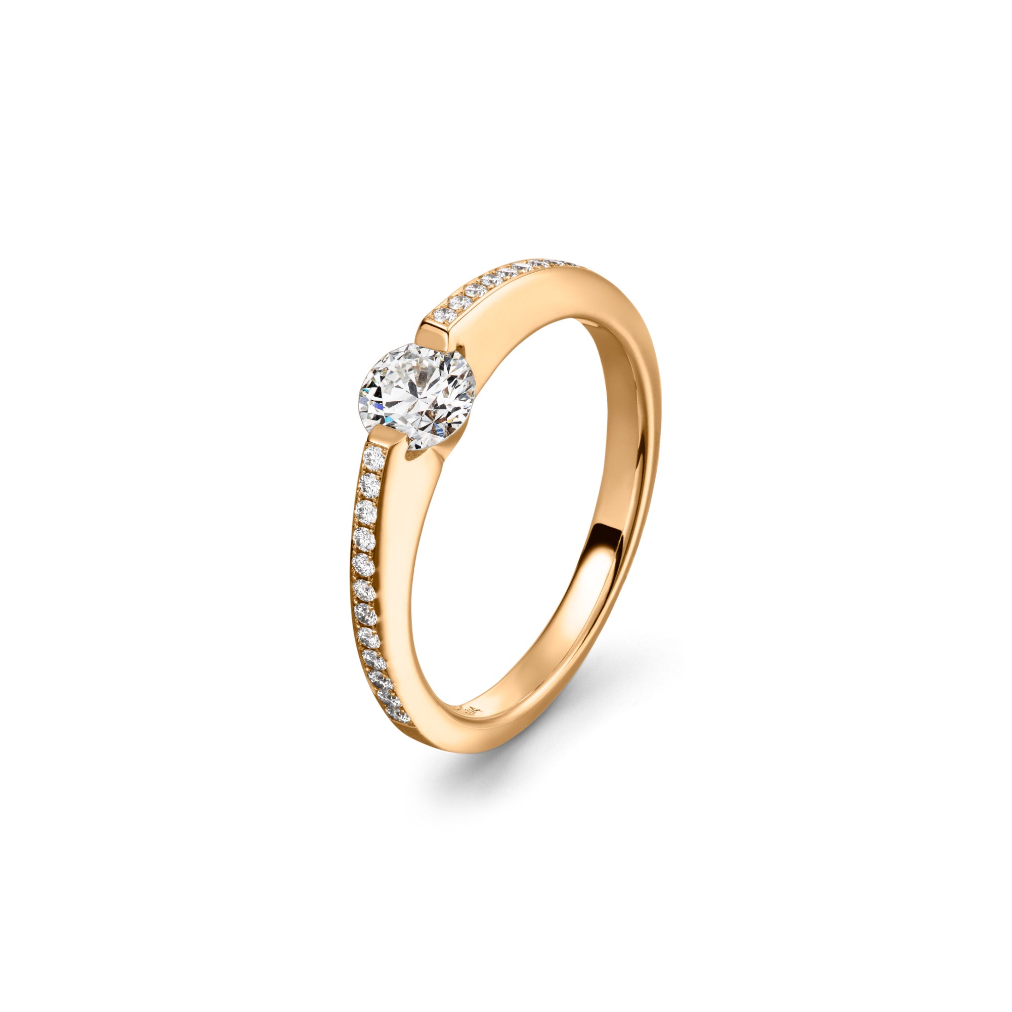 Schaffrath LIBERTÉ Diamantring - 118_L2N24_030_GW (GW) aus Gelbgold mit Diamant