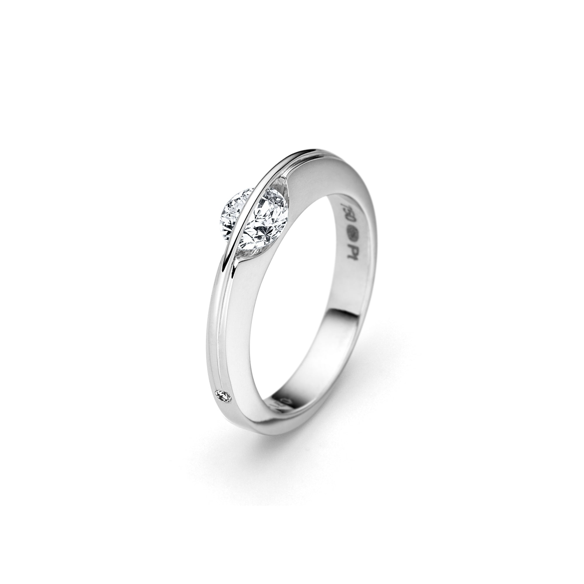 Schaffrath LIBERTÉ Diamantring - 218_L1001_50_WW (WW) aus Weißgold, Platin mit Diamant