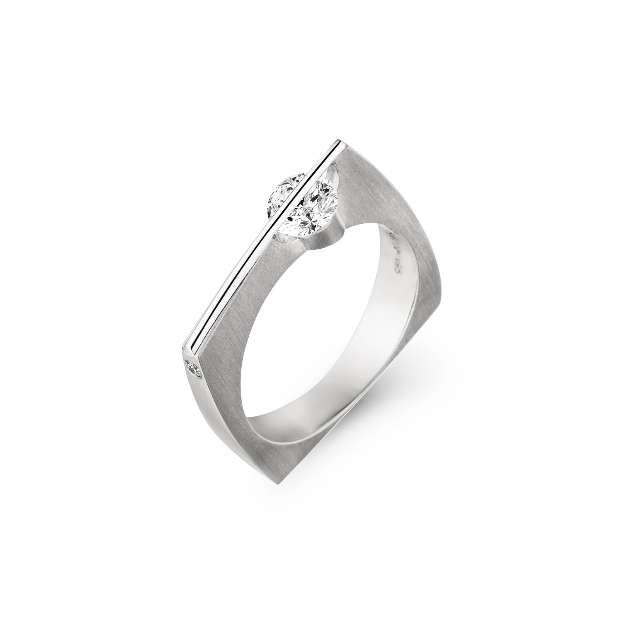 Schaffrath LIBERTÉ Diamantring - 218_L1040_50_WW (WW) aus Weißgold, Platin mit Diamant