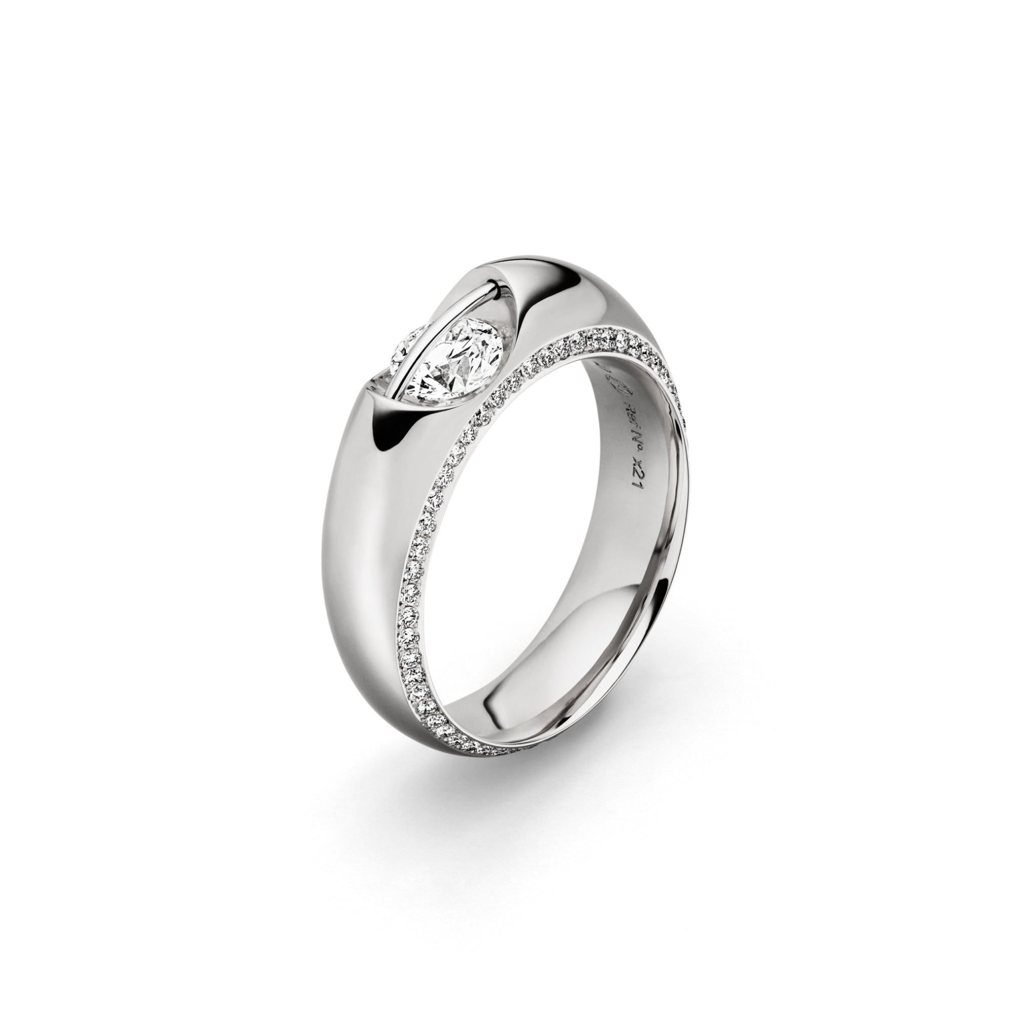 Schaffrath LIBERTÉ Diamantring - 218_L1062_50_WW (WW) aus Weißgold, Platin mit Diamant