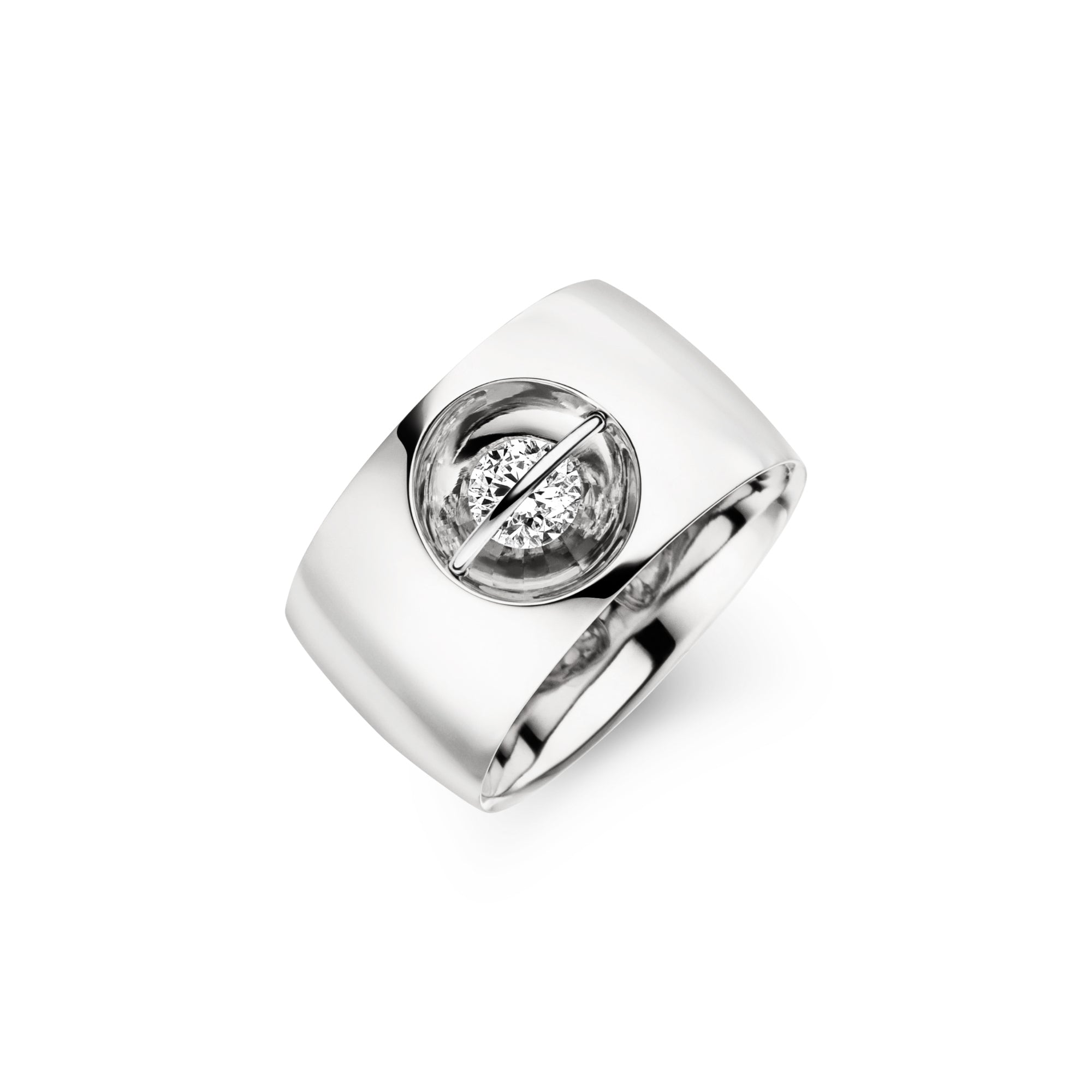 Schaffrath LIBERTÉ Diamantring - 218_L1063_40_WW (WW) aus Weißgold, Platin mit Diamant