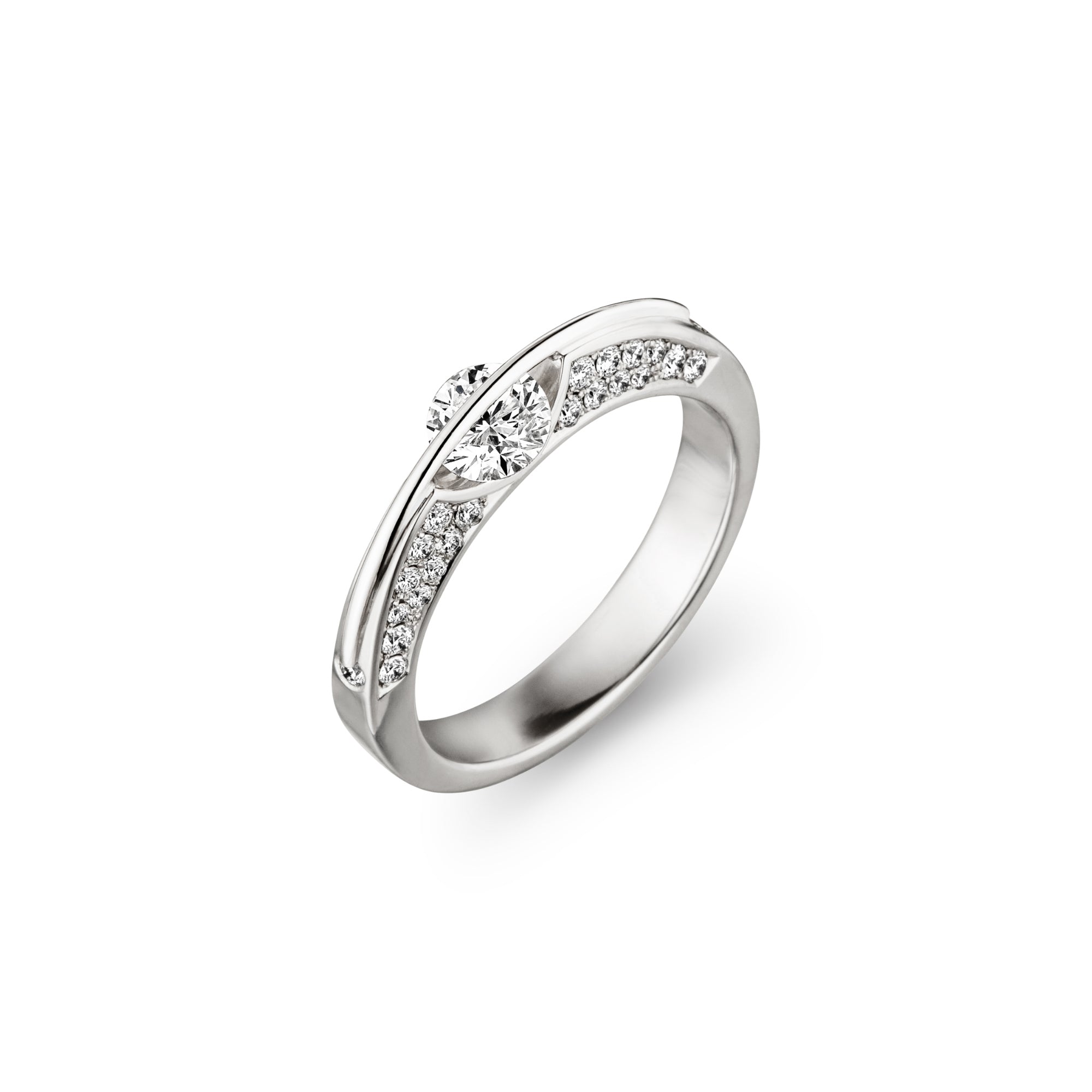 Schaffrath LIBERTÉ Diamantring - 218_L1730_50_WW (WW) aus Weißgold, Platin mit Diamant