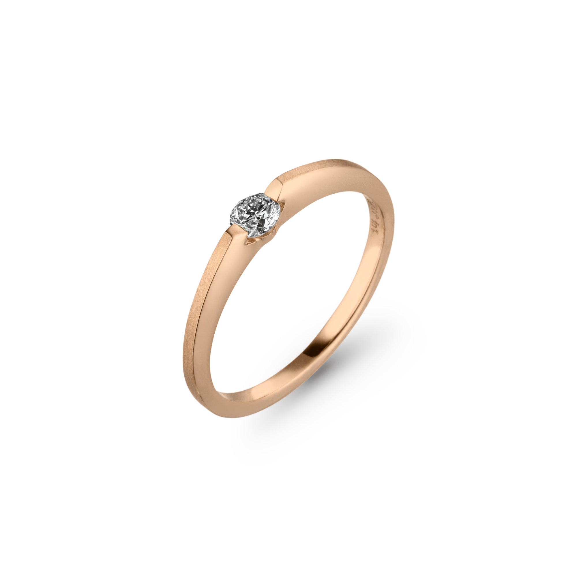 Schaffrath LIBERTÉ Diamantring - 758_L2N20_020_RW (RW) aus Roségold mit Diamant