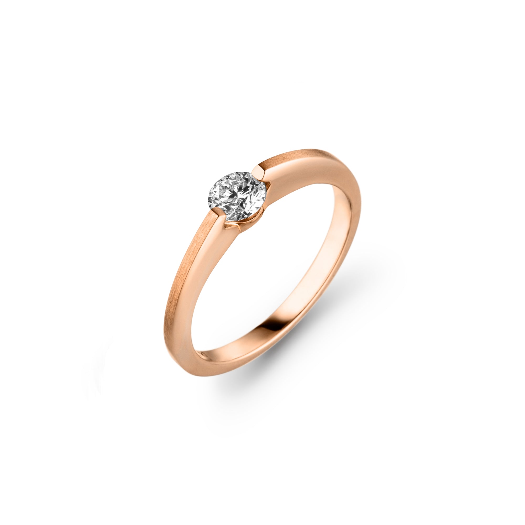 Schaffrath LIBERTÉ Diamantring - 758_L2N20_040_RW (RW) aus Roségold mit Diamant