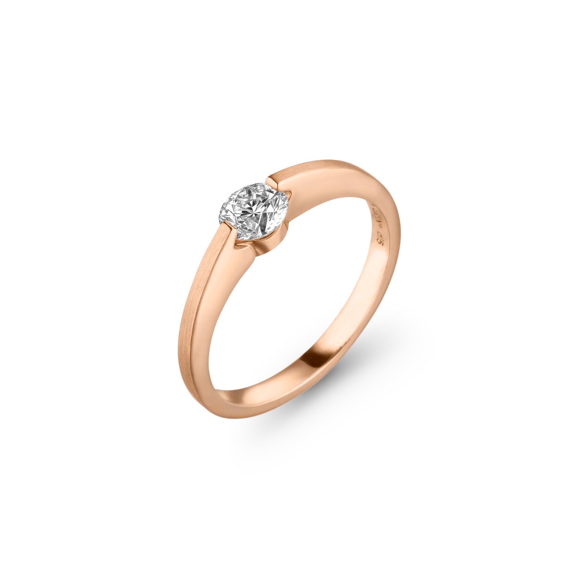 Schaffrath LIBERTÉ Diamantring - 758_L2N20_050_RW (RW) aus Roségold mit Diamant