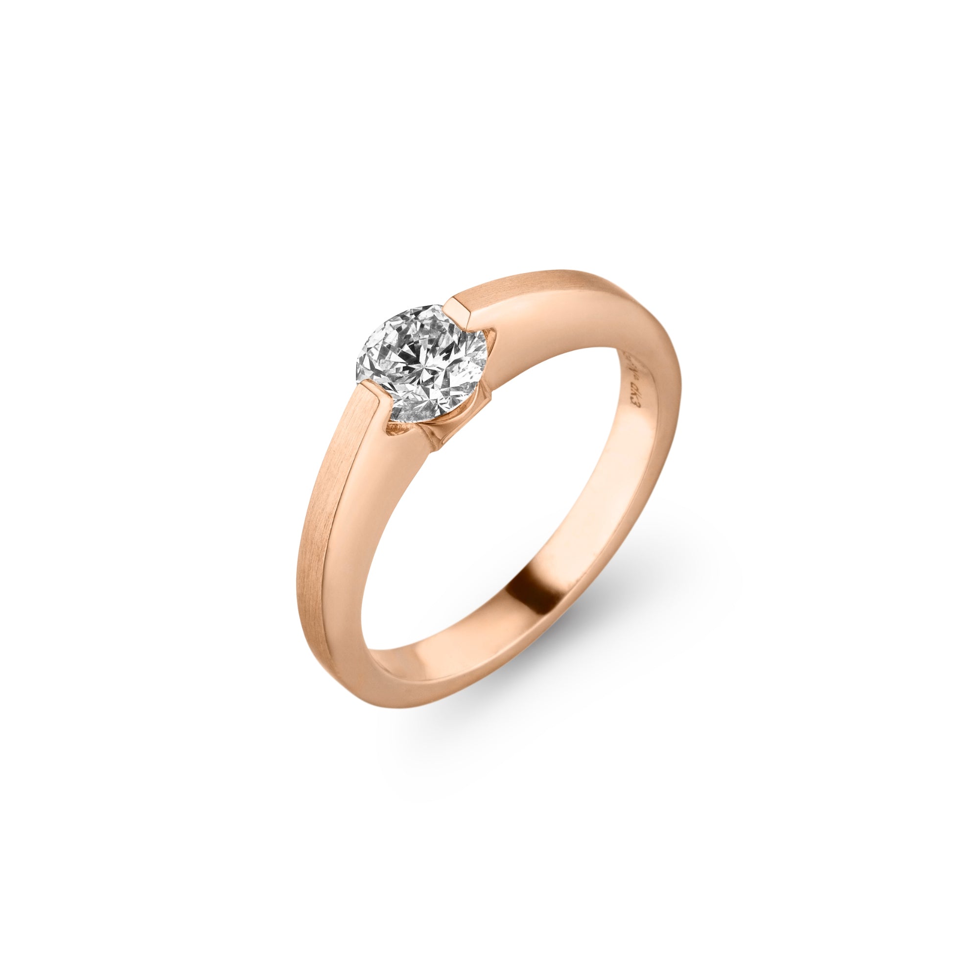 Schaffrath LIBERTÉ Diamantring - 758_L2N20_070_RW (RW) aus Roségold mit Diamant
