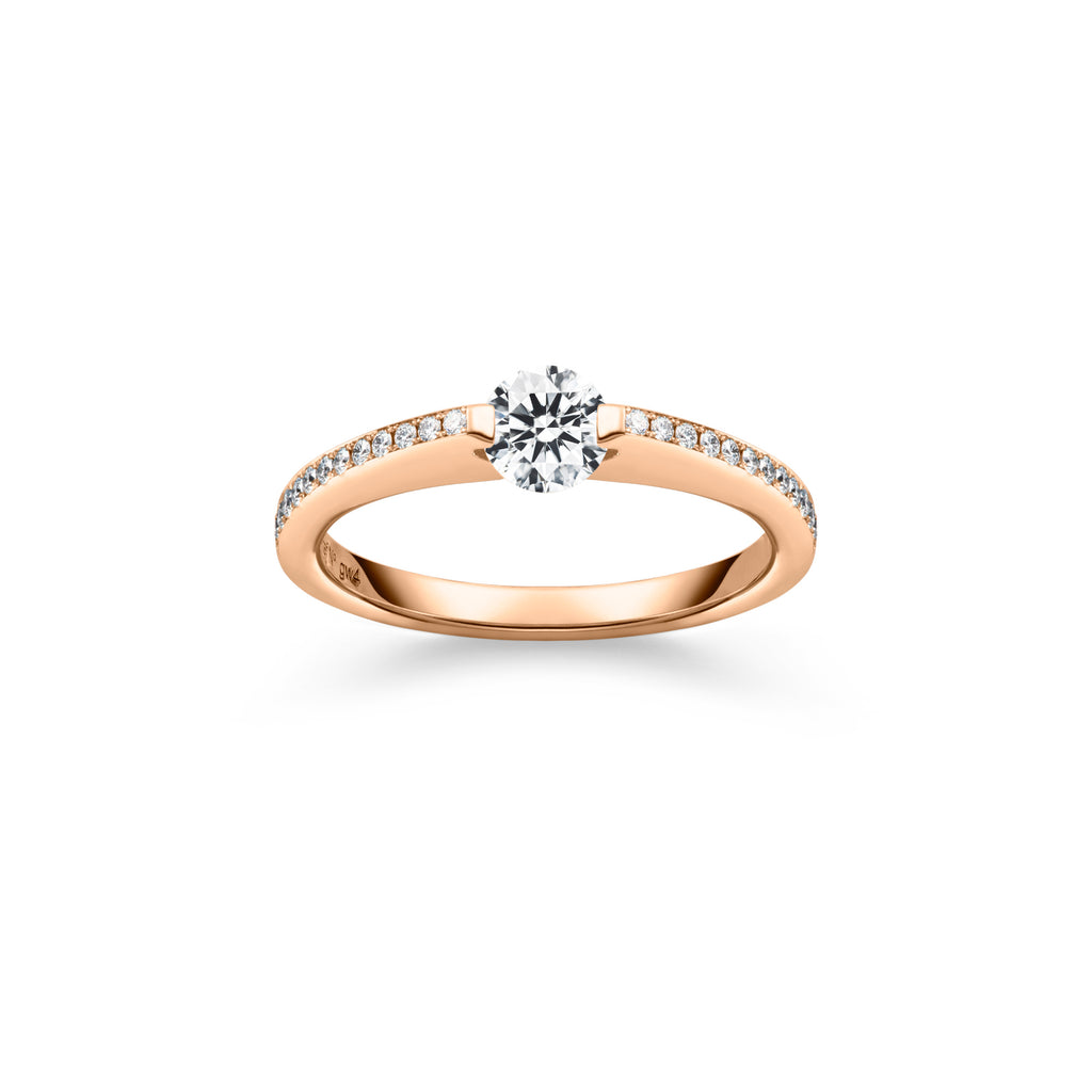 Schaffrath LIBERTÉ Diamantring - 758_L2N24_030_RW (RW) aus Roségold mit Diamant