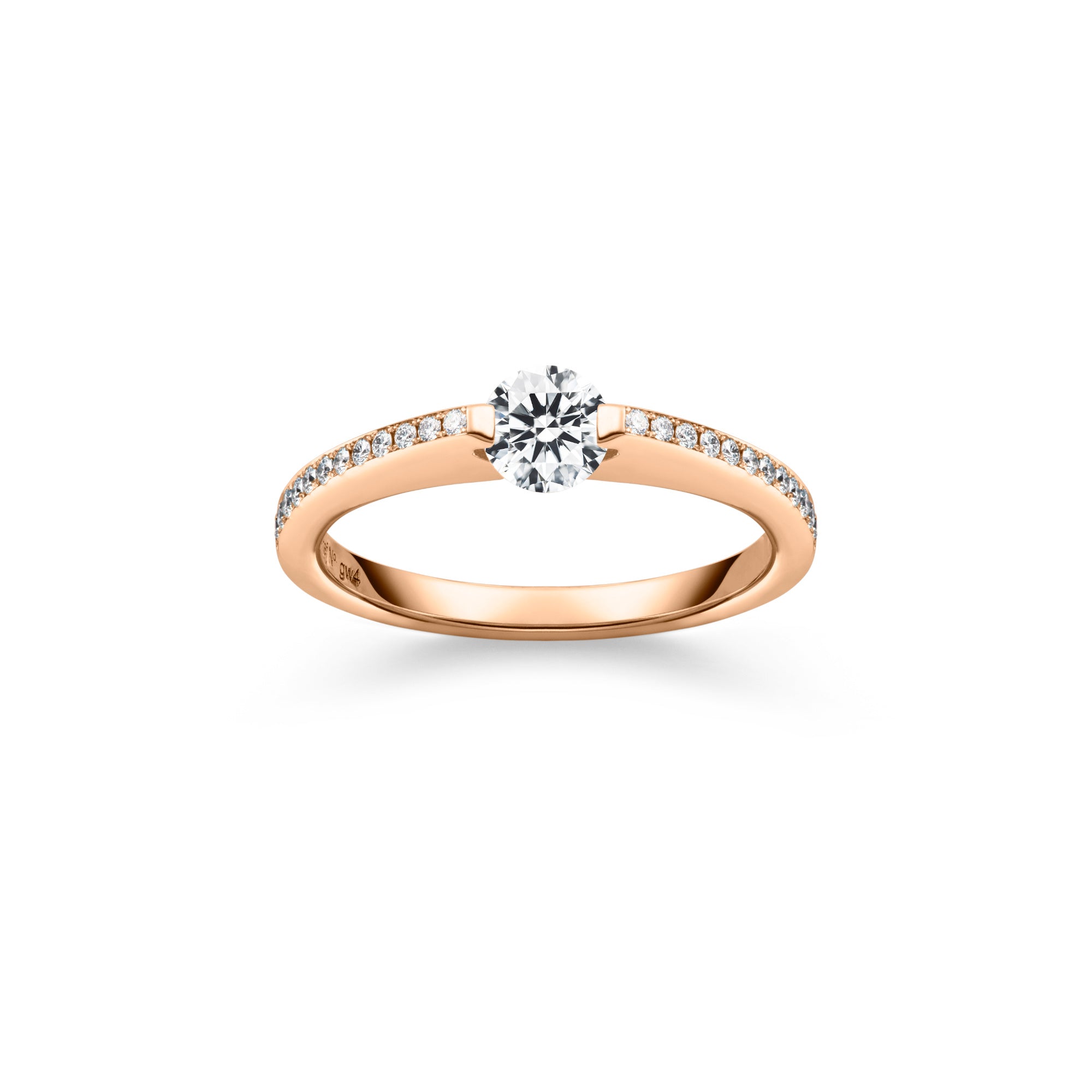 Schaffrath LIBERTÉ Diamantring - 758_L2N24_030_RW (RW) aus Roségold mit Diamant