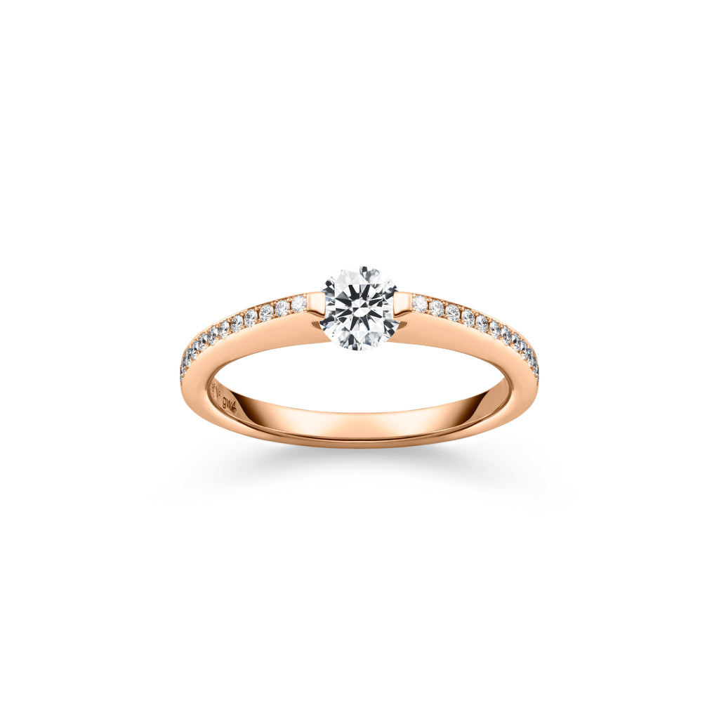 Schaffrath LIBERTÉ Diamantring - 758_L2N24_050_RW (RW) aus Roségold mit Diamant