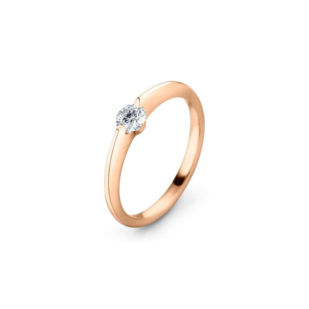 Schaffrath LIBERTÉ Diamantring - 758_L2N30_030_RW (RW) aus Roségold mit Diamant