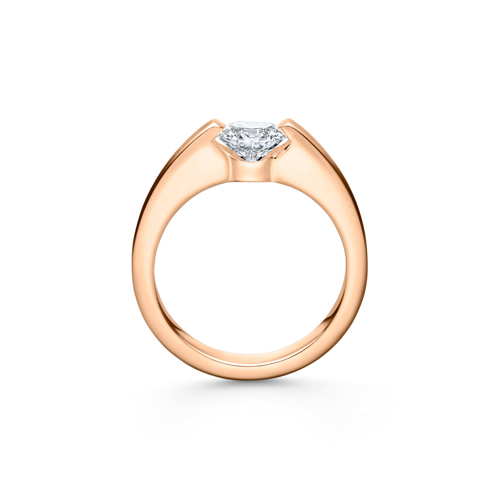 Schaffrath LIBERTÉ Diamantring - 758_L2N30_030_RW (RW) aus Roségold mit Diamant