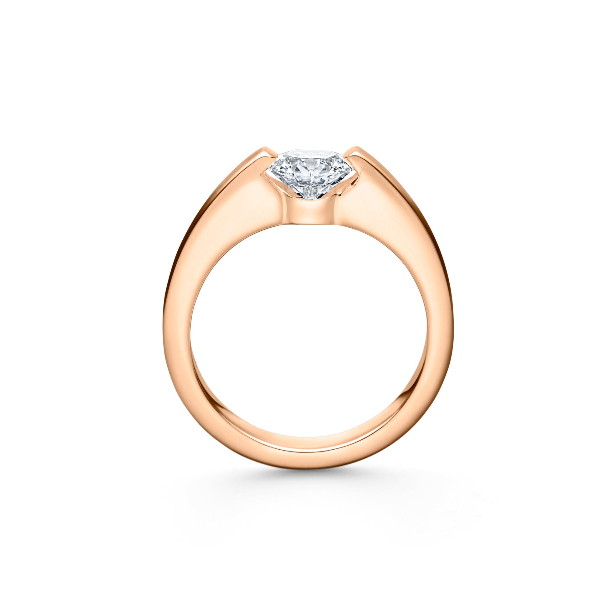 Schaffrath LIBERTÉ Diamantring - 758_L2N30_030_RW (RW) aus Roségold mit Diamant