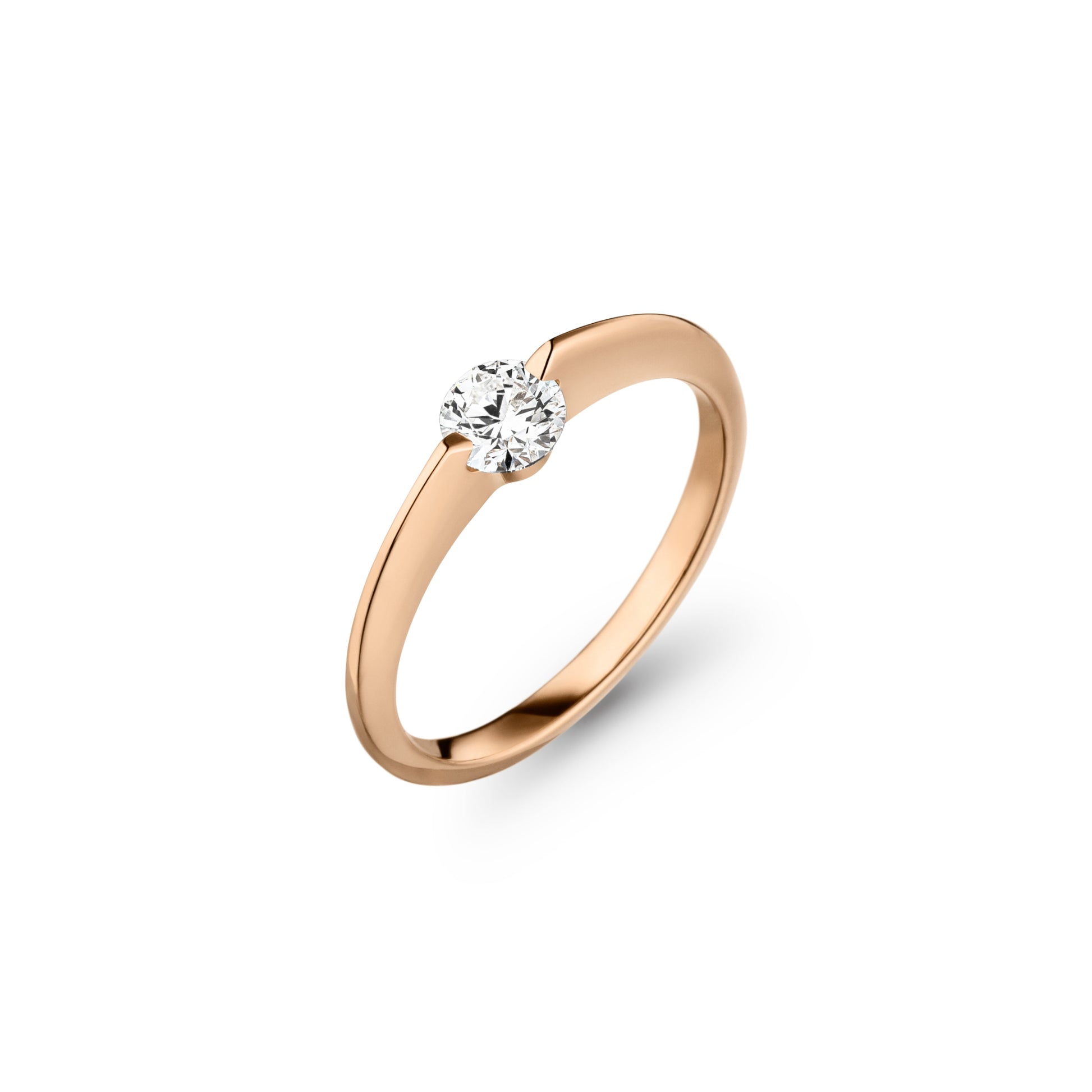 Schaffrath LIBERTÉ Diamantring - 758_L2N30_040_RW (RW) aus Roségold mit Diamant