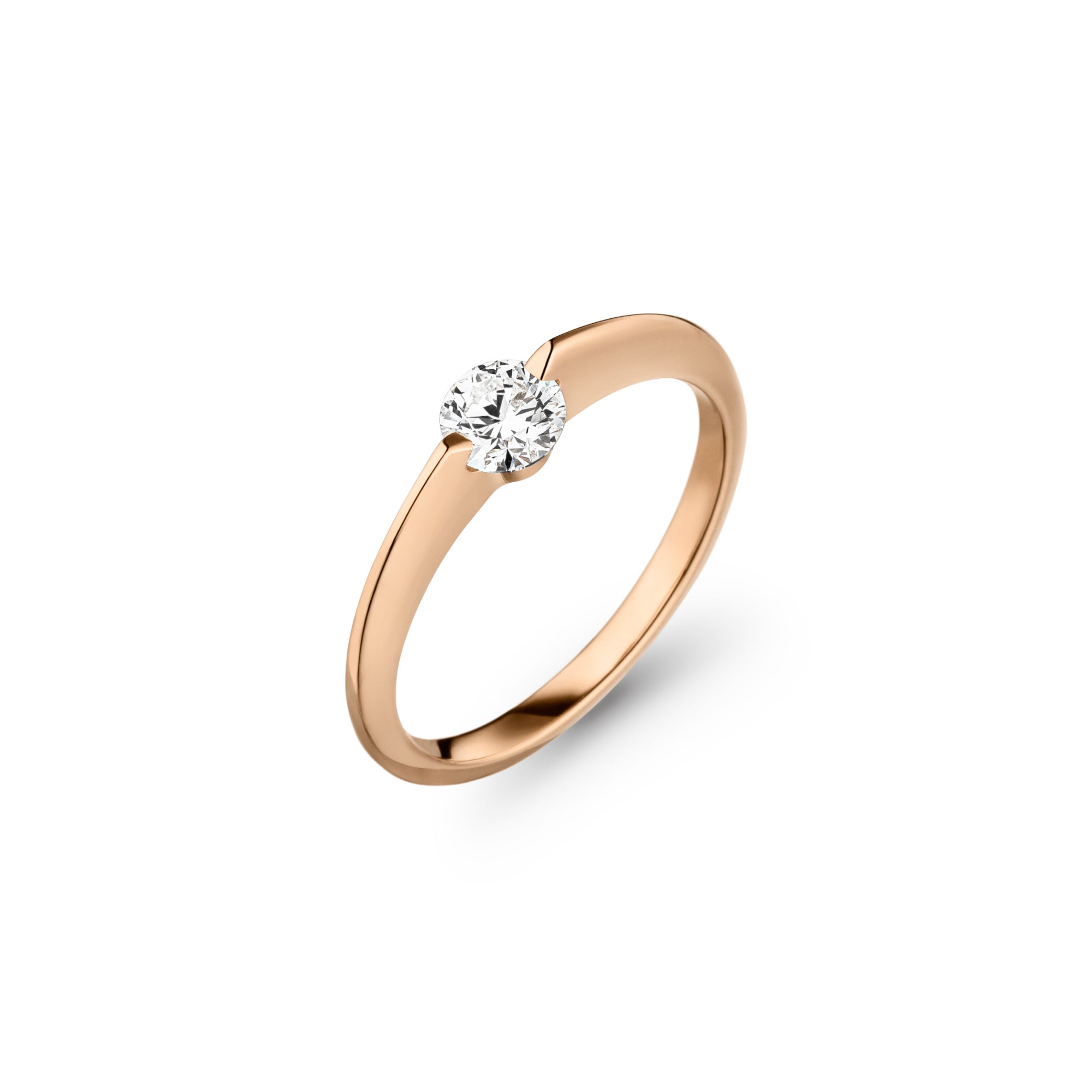 Schaffrath LIBERTÉ Diamantring - 758_L2N30_040_RW (RW) aus Roségold mit Diamant
