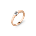 Schaffrath LIBERTÉ Diamantring - 758_L2N30_050_RW (RW) aus Roségold mit Diamant
