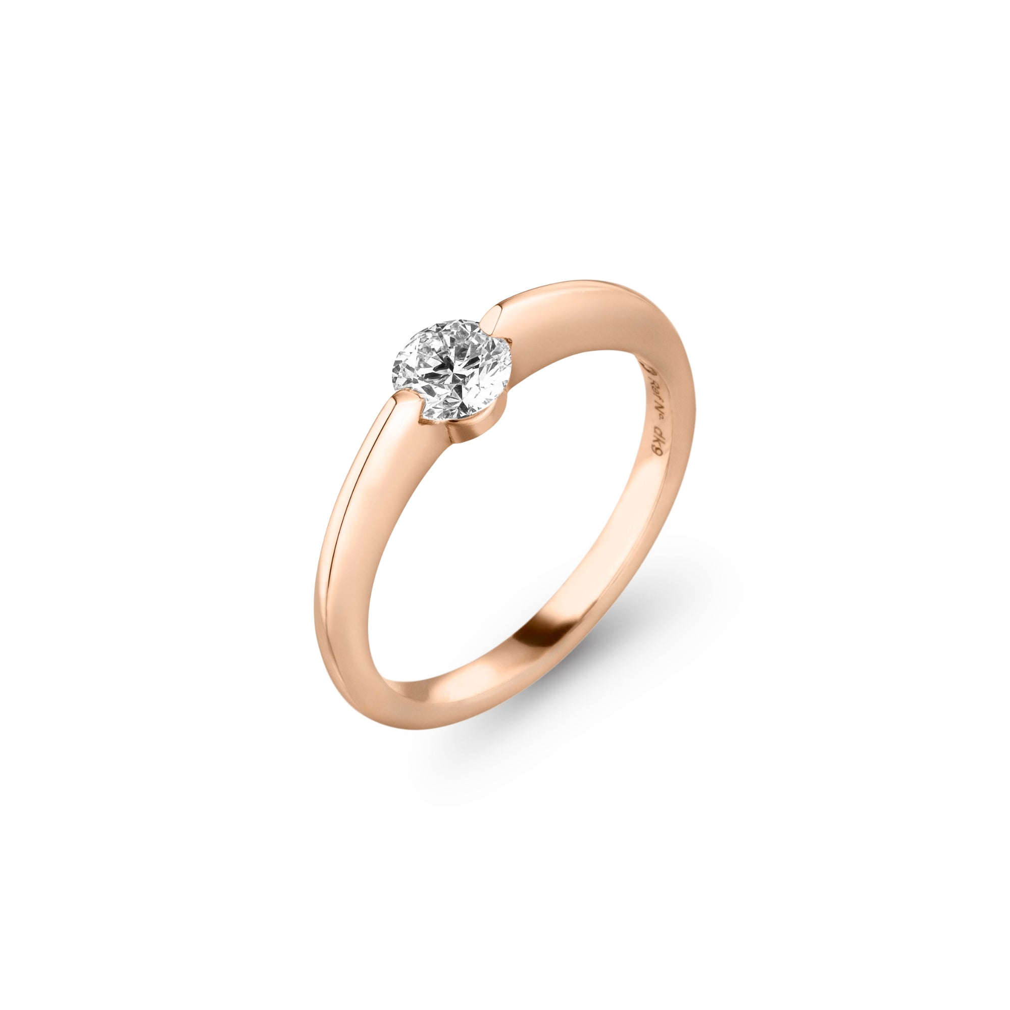 Schaffrath LIBERTÉ Diamantring - 758_L2N30_050_RW (RW) aus Roségold mit Diamant
