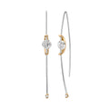 Schaffrath LIBERTÉ Ohrhänger - 117_L1055_50_GW (GW) aus Gelbgold, Platin mit Diamant