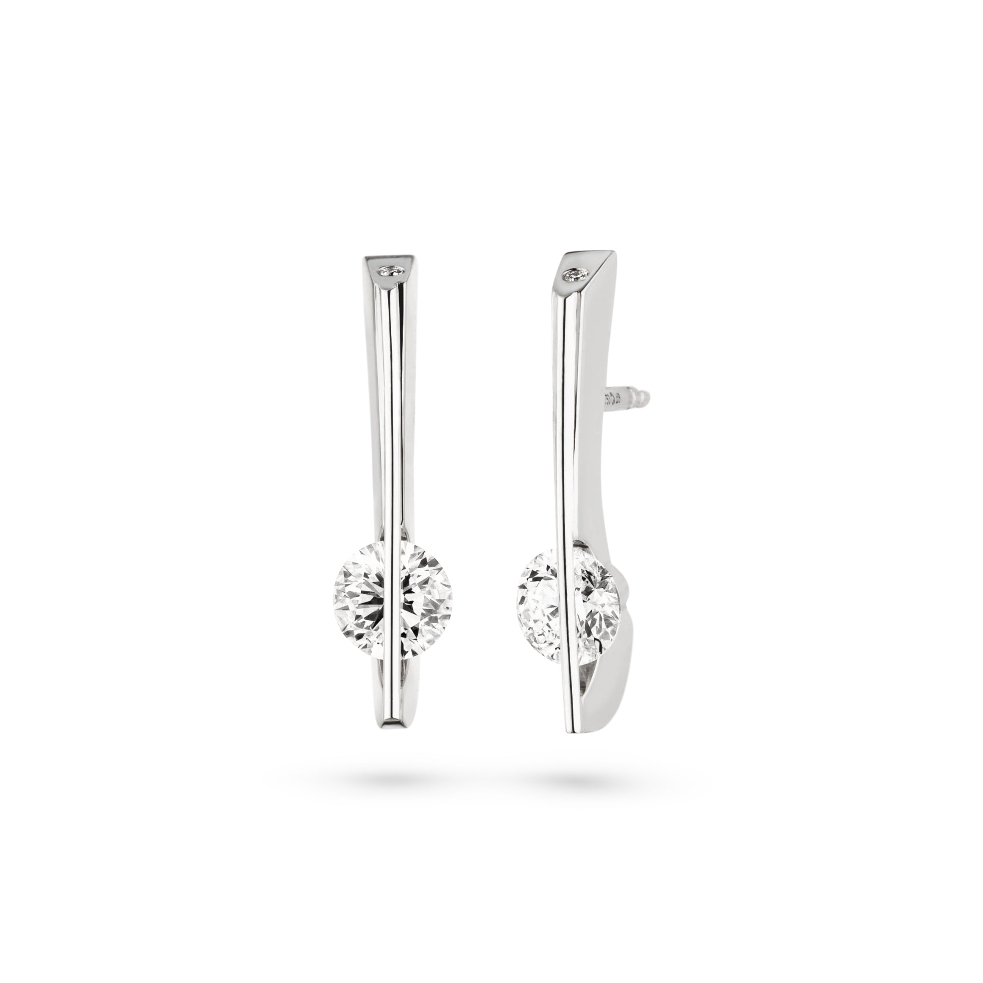 Schaffrath LIBERTÉ Ohrhänger - 217_L1040_80_WW (WW) aus Weißgold, Platin mit Diamant