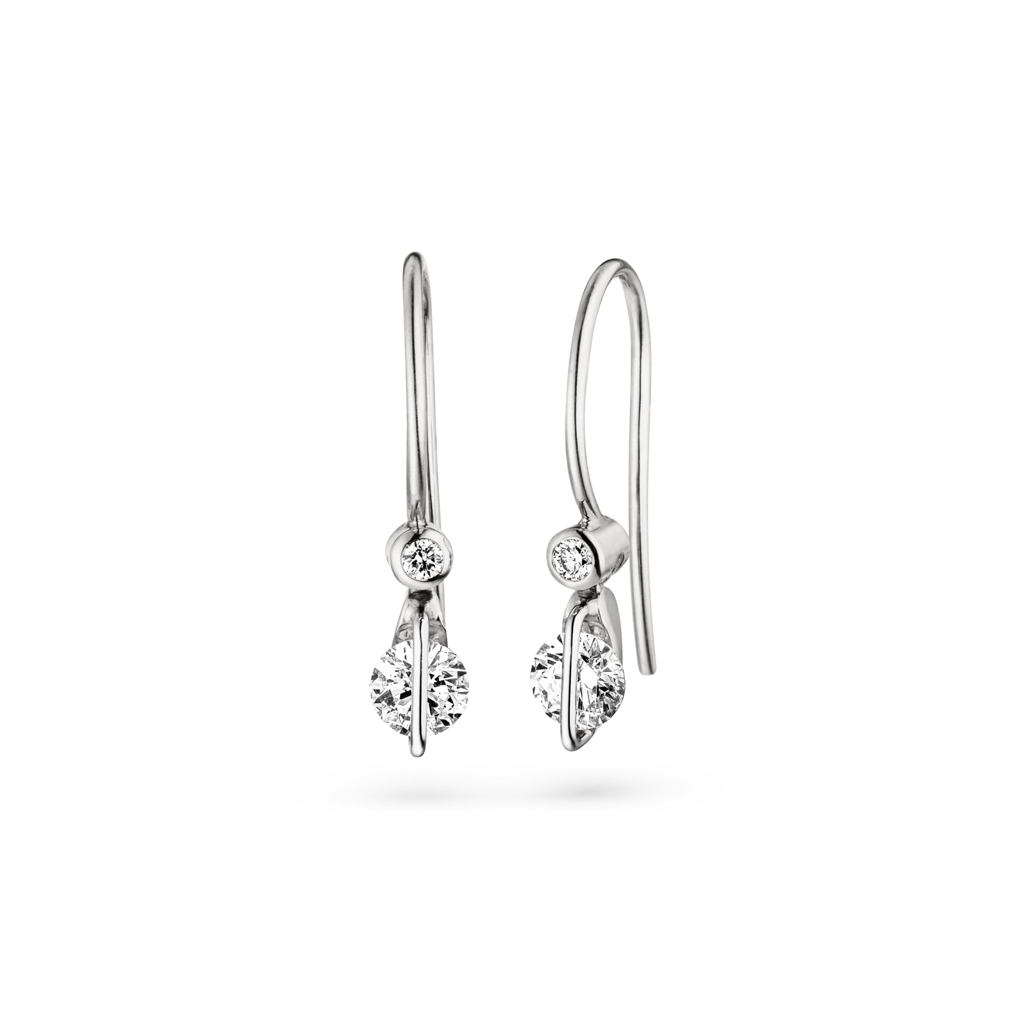 Schaffrath LIBERTÉ Ohrhänger - 217_L1041_50_WW (WW) aus Weißgold, Platin mit Diamant