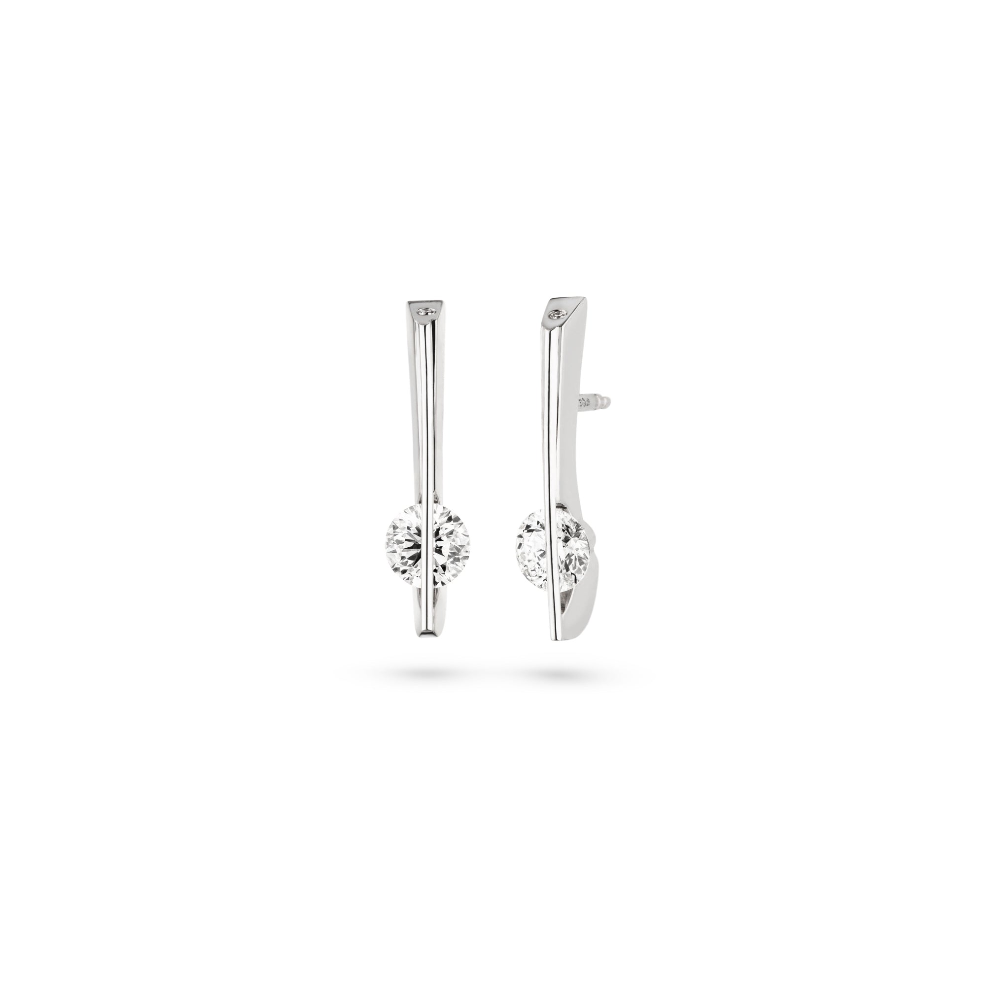 Schaffrath LIBERTÉ Ohrhänger - 217_L1040_50_WW (WW) aus Weißgold, Platin mit Diamant