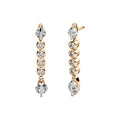 Schaffrath LIBERTÉ Ohrhänger - 757_L1042_60_RW (RW) aus Roségold, Platin mit Diamant