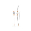 Schaffrath LIBERTÉ Ohrhänger - 757_L1055_80_RW (RW) aus Roségold, Platin mit Diamant