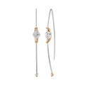 Schaffrath LIBERTÉ Ohrhänger - 757_L1055_50_RW (RW) aus Roségold, Platin mit Diamant