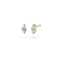 Schaffrath LIBERTÉ Ohrstecker - 117_LN004_40_GW (GW) aus Gelbgold, Platin mit Diamant