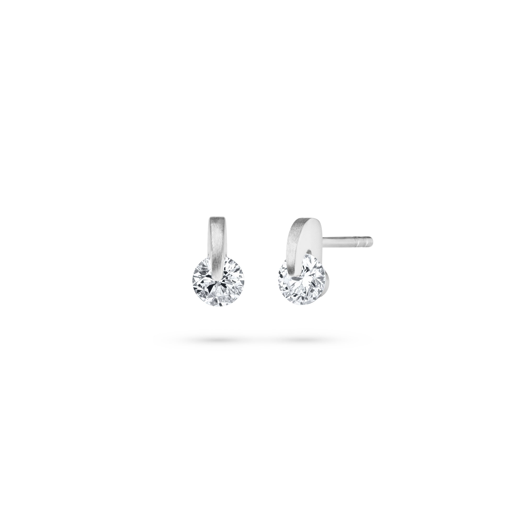 Schaffrath LIBERTÉ Ohrstecker - 217_L2N20_060_WW (WW) aus Weißgold mit Diamant