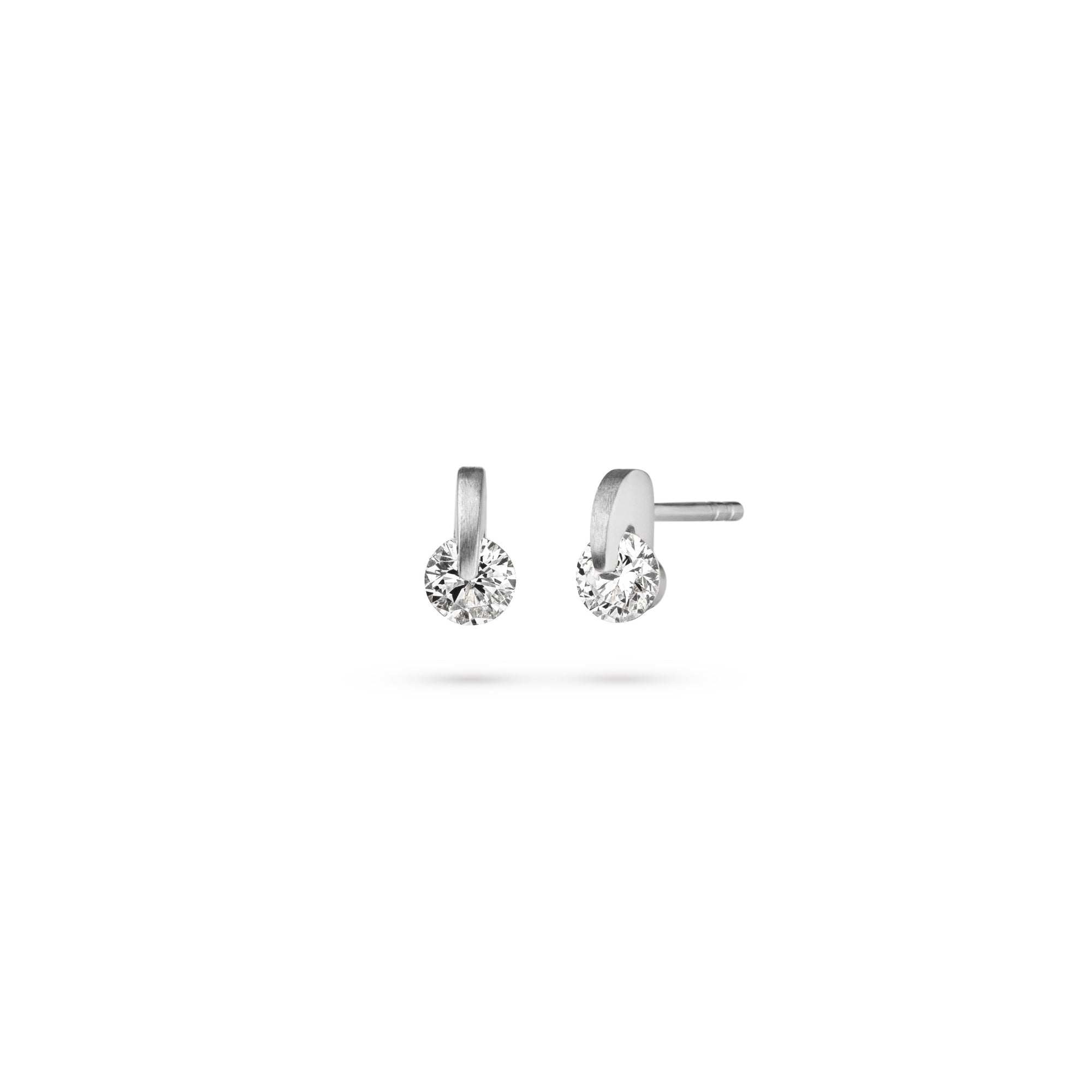 Schaffrath LIBERTÉ Ohrstecker - 217_L2N20_040_WW (WW) aus Weißgold mit Diamant