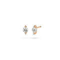 Schaffrath LIBERTÉ Ohrstecker - 757_LN004_40_RW (RW) aus Roségold, Platin mit Diamant
