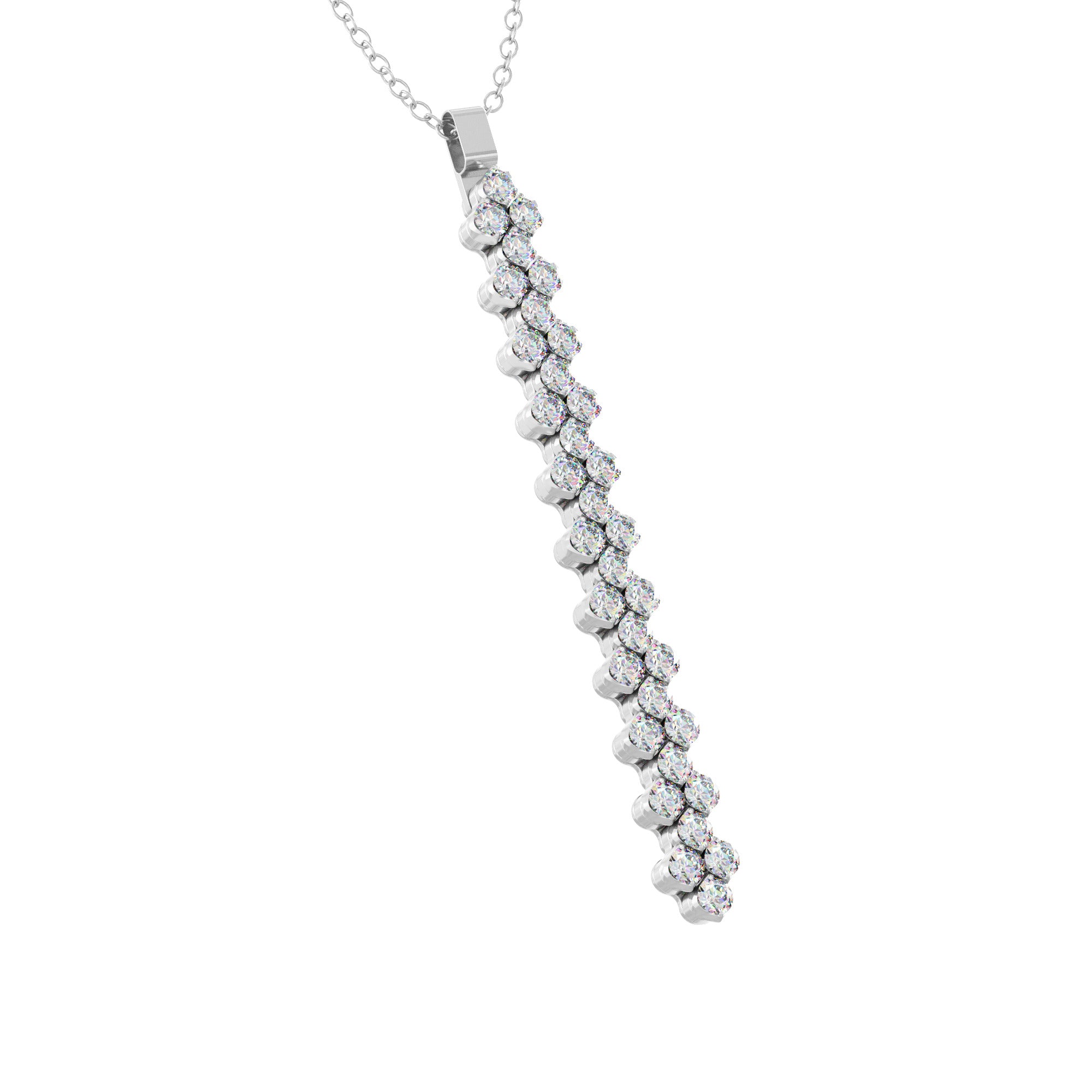 Serafino Consoli Brevetto Anhänger - CL 3F2 WG WD (WD) aus Weißgold mit Diamant