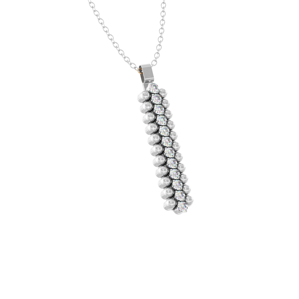 Serafino Consoli Brevetto Anhänger - CL 3M2 WG WD (WD) aus Weißgold mit Diamant