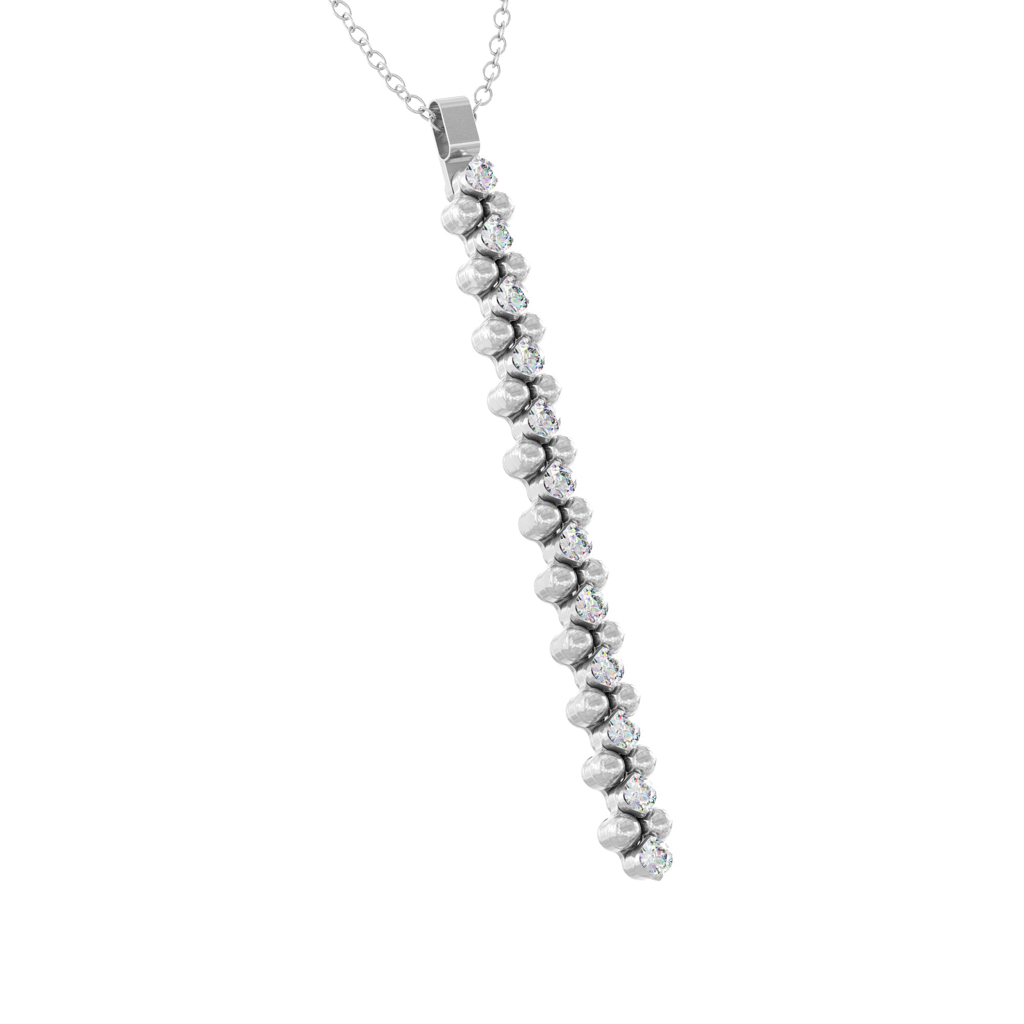 Serafino Consoli Brevetto Anhänger - CL 3M2 WG WD (WD) aus Weißgold mit Diamant