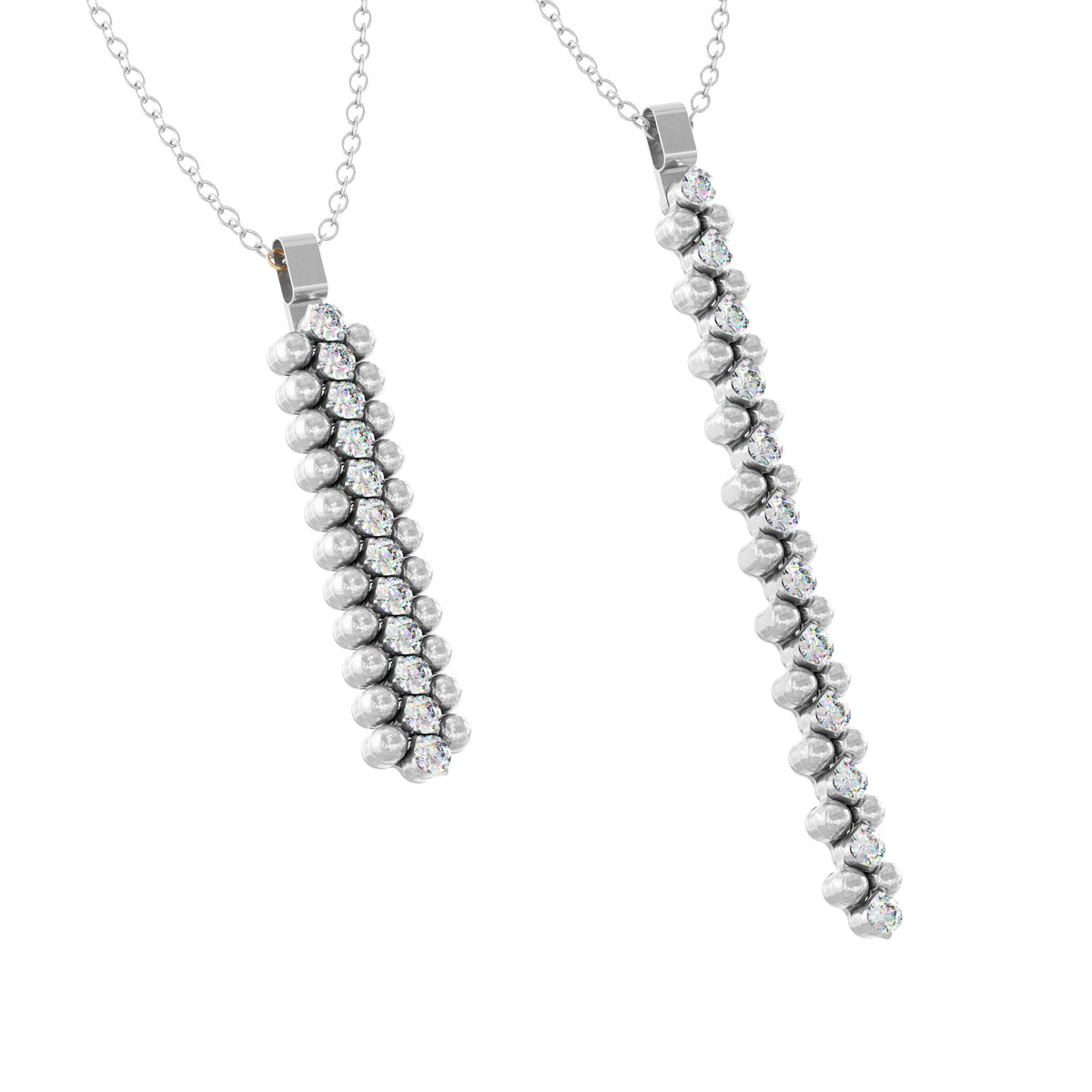 Serafino Consoli Brevetto Anhänger - CL 3M2 WG WD (WD) aus Weißgold mit Diamant