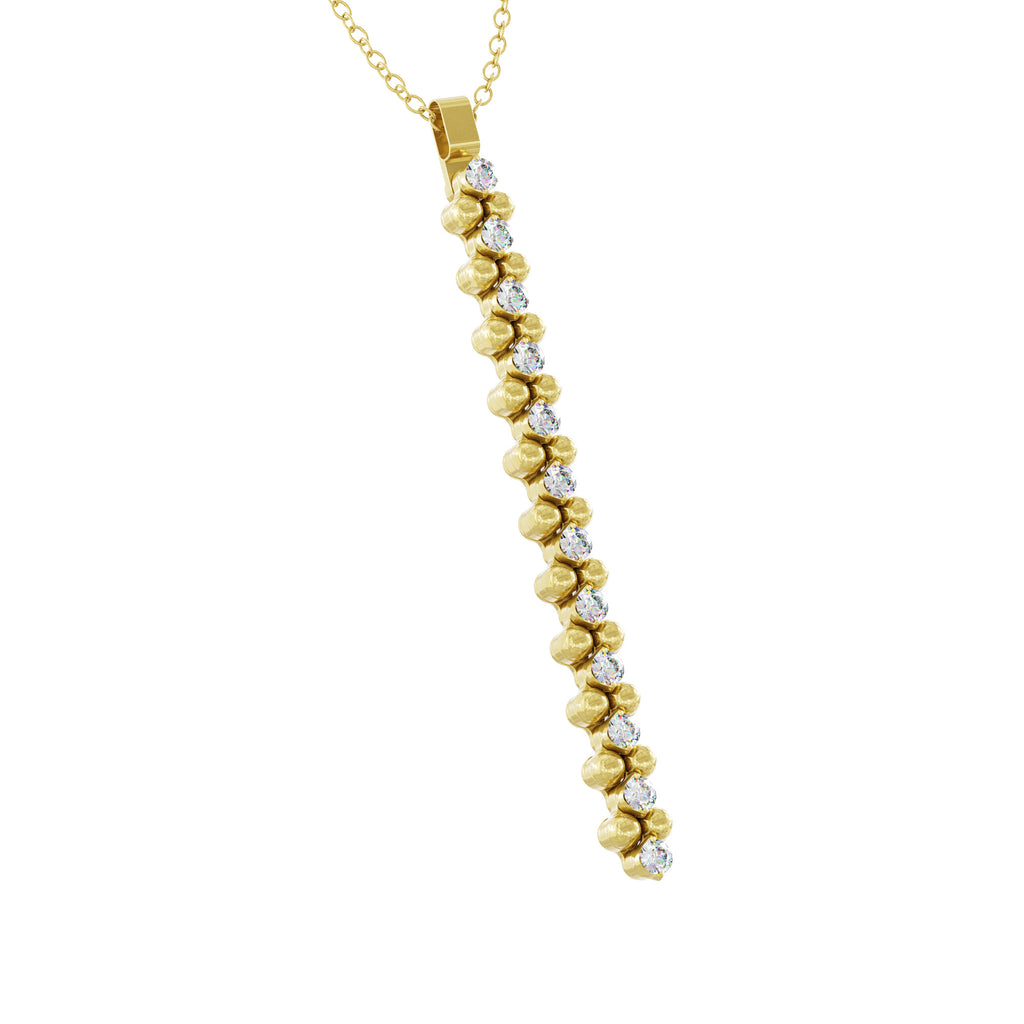 Serafino Consoli Brevetto Anhänger - CL 3M2 YG WD (WD) aus Gelbgold mit Diamant