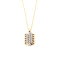 Serafino Consoli Brevetto Anhänger - S.CL 5M2 YG WD (WD) aus Gelbgold mit Diamant
