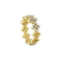 Serafino Consoli Brevetto Flower Multi-Size Ring - RMS FL H2 YG WD (WD) aus Gelbgold mit Diamant
