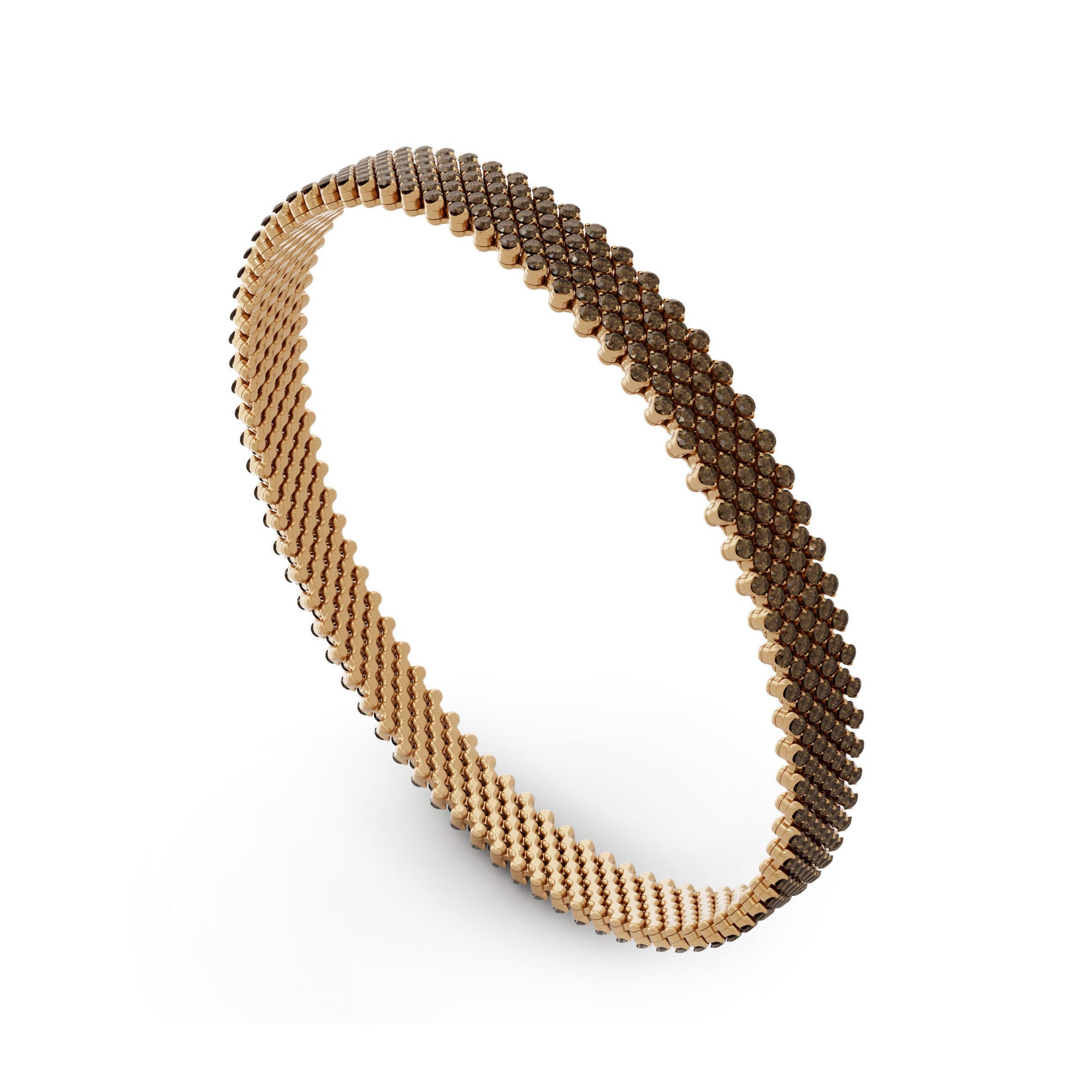 Serafino Consoli Brevetto Multi-Size Armband - BB 7F2 RG BRD (BRD) aus Roségold mit Diamant