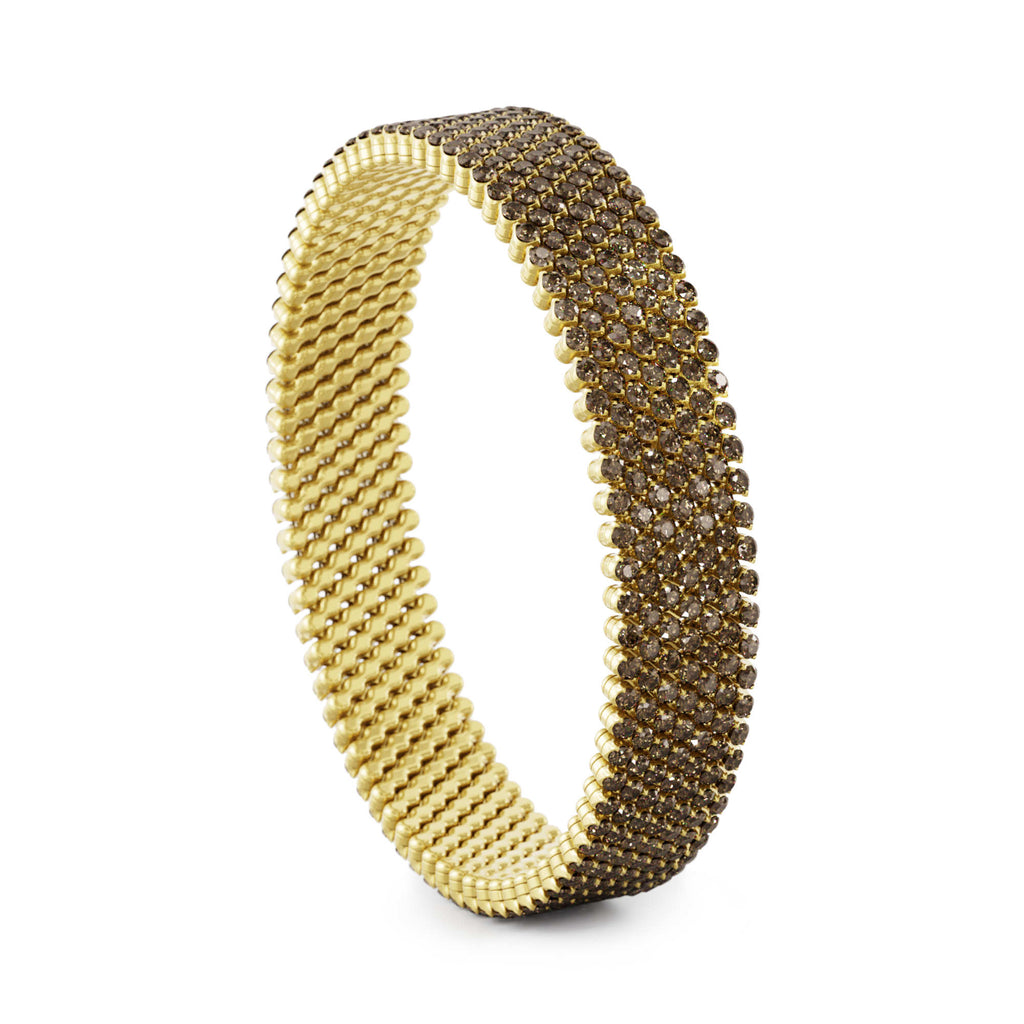 Serafino Consoli Brevetto Multi-Size Armband - BB 7F2 YG BRD (BRD) aus Gelbgold mit Diamant