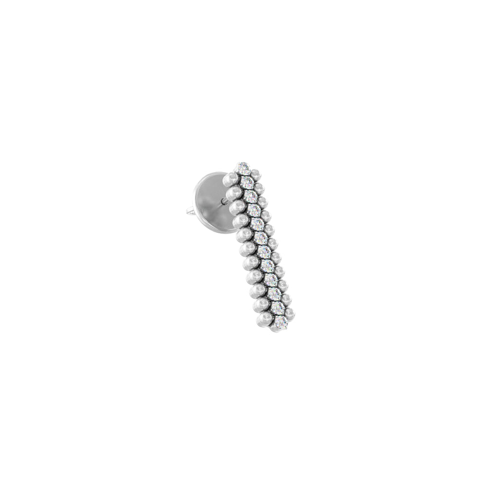 Serafino Consoli Brevetto Multi-Size Ohrringe - EA 3M2 WG WD (WD) aus Weißgold mit Diamant