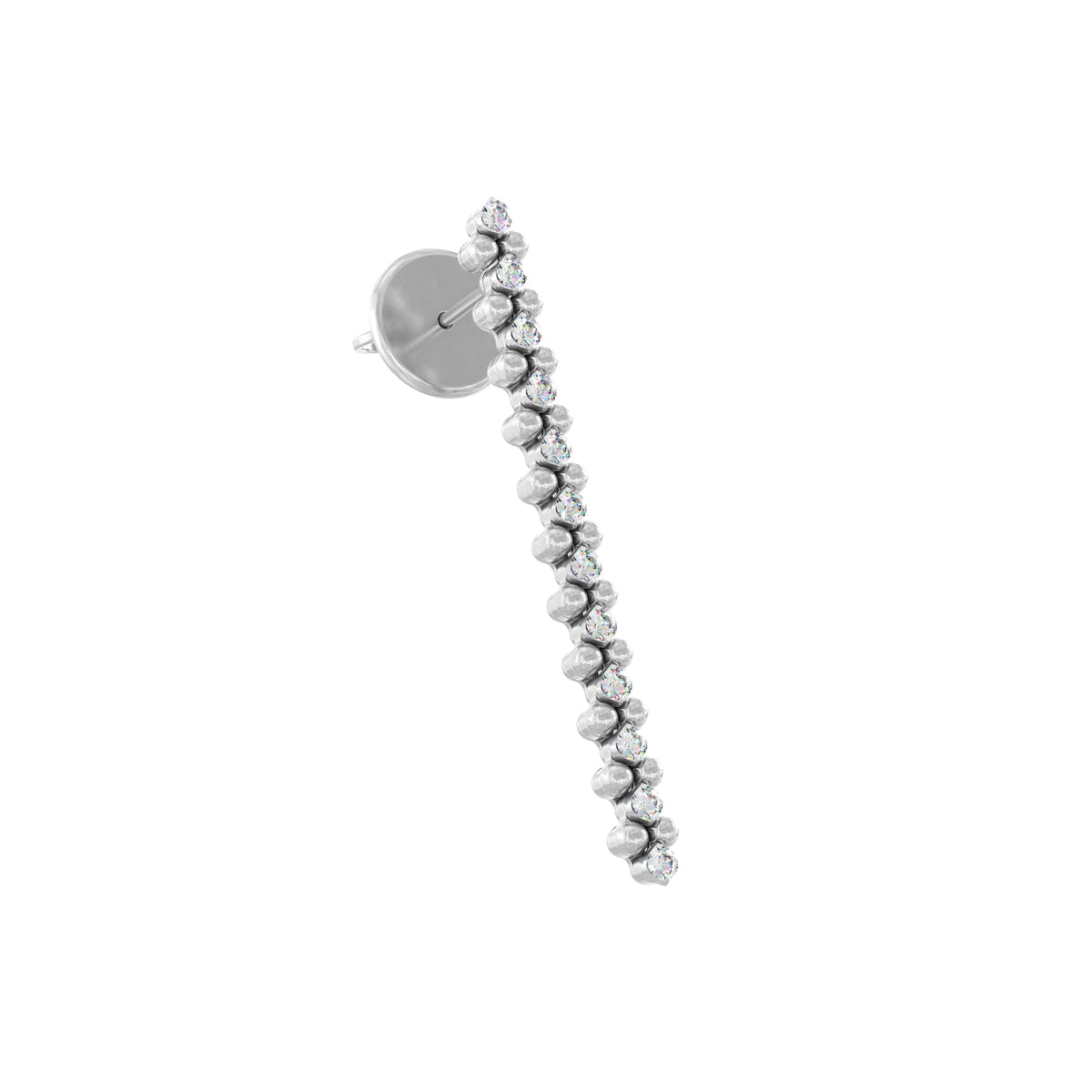 Serafino Consoli Brevetto Multi-Size Ohrringe - EA 3M2 WG WD (WD) aus Weißgold mit Diamant