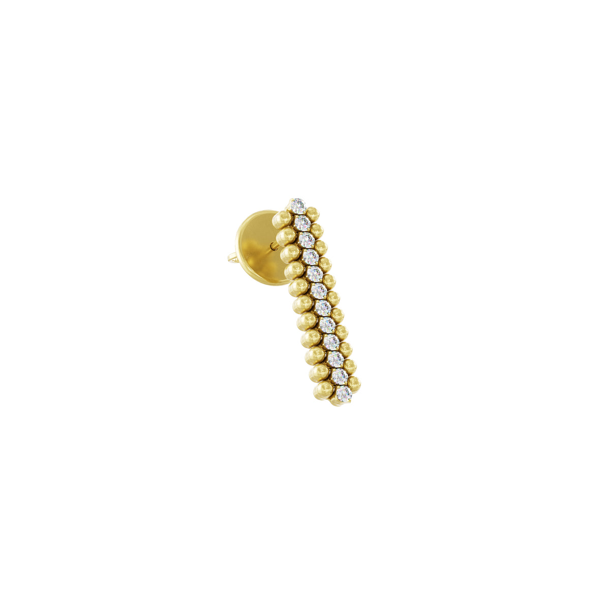 Serafino Consoli Brevetto Multi-Size Ohrringe - EA 3M2 YG WD (WD) aus Gelbgold mit Diamant