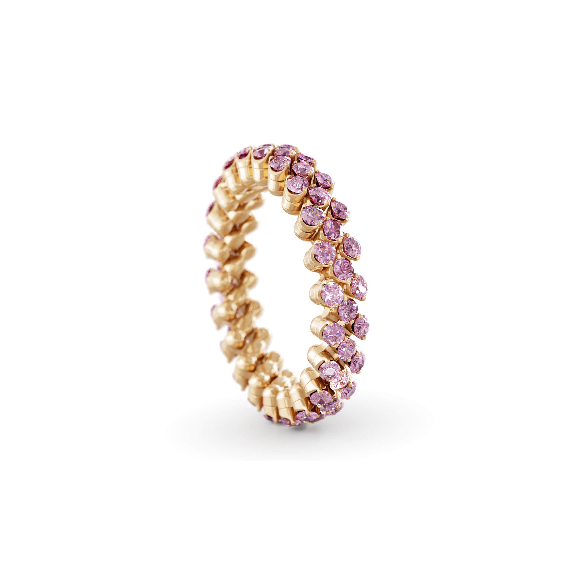 Serafino Consoli Brevetto Multi-Size Ring - RMS 3F2 RG PS (PS) aus Roségold mit Saphir