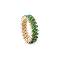 Serafino Consoli Brevetto Multi-Size Ring - RMS 3F2 RG T (T) aus Roségold mit Tsavorit