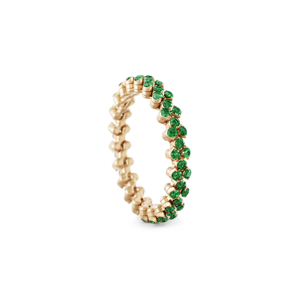 Serafino Consoli Brevetto Multi-Size Ring - RMS 3F2 RG T (T) aus Roségold mit Tsavorit