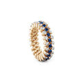 Serafino Consoli Brevetto Multi-Size Ring - RMS 3F2 RG WD BS (BS) aus Roségold mit Diamant und Saphir