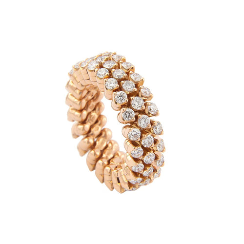 Serafino Consoli Brevetto Multi-Size Ring - RMS 3F2 RG WD (WD) aus Roségold mit Diamant