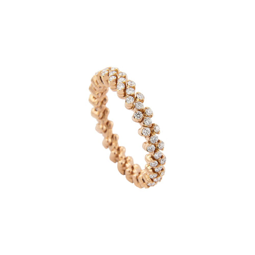 Serafino Consoli Brevetto Multi-Size Ring - RMS 3F2 RG WD (WD) aus Roségold mit Diamant